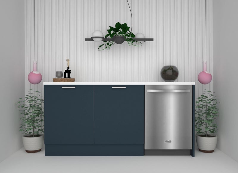 1200mm long Italian Made Kitchenette with Blum Hardware Carousel 1