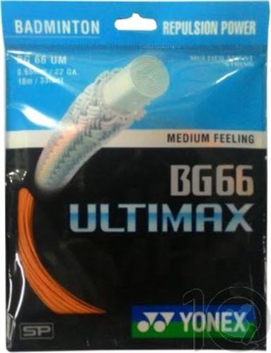 YONEX BG66 ULTIMAX BADMINTON STRINGS ORANGE Carousel 2