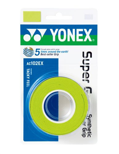 YONEX SUPER GRAP OVERGRIP (3 PACK) YELLOW Carousel 5