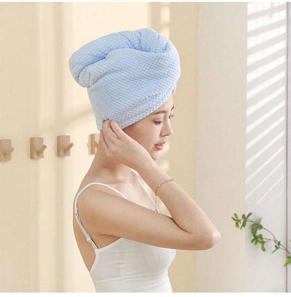 NEW Microfiber Hair Drying Towel Wrap Fast Drying Hair Towel Carousel 1