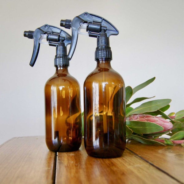 25x 500ml Amber Glass Spray Bottle + Trigger - Refillable Oil Dispenser Carousel 2
