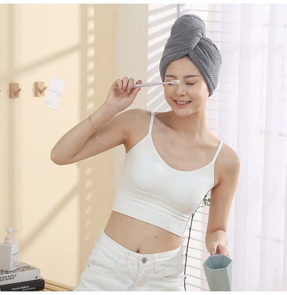 NEW Large Double Layer Thickened Fast Hair Drying Towel Wraps Carousel 1