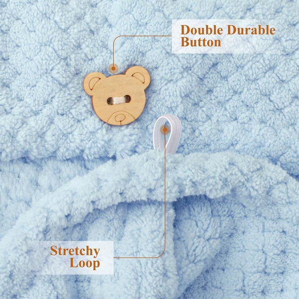 NEW Microfiber Hair Drying Towel Wrap Fast Drying Hair Towel Carousel 2