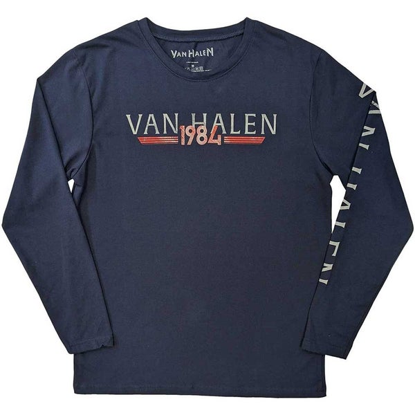 Van Halen T Shirt 84 Tour new Official Unisex Navy Blue Long Sleeve Carousel 1