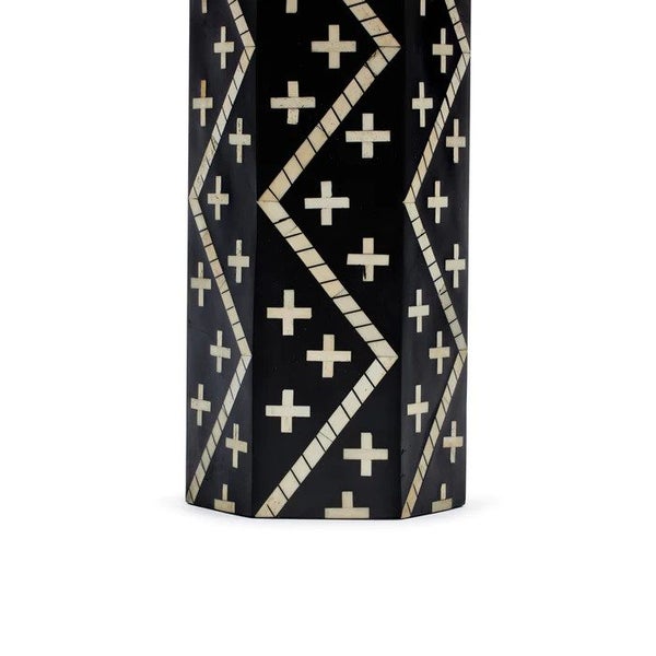 Criss Cross Bone Inlay Table Lamp Carousel 2
