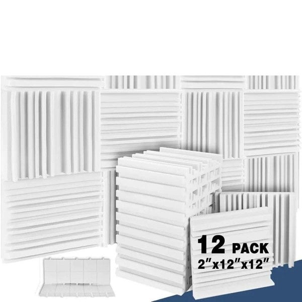 Studio Acoustic Foam 12 Pcs Sound Proof Wall Panels Sound Proof Foam Panels R... Carousel 2