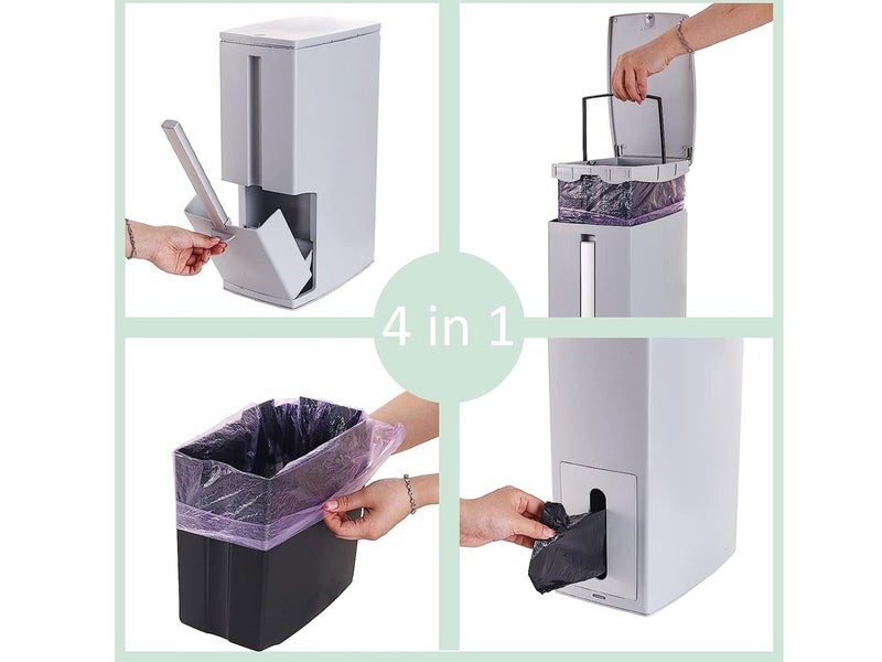 Bathroom Accessories Toilet Brush Holder Rubbish Bin (Auckland Clearance) Carousel 10