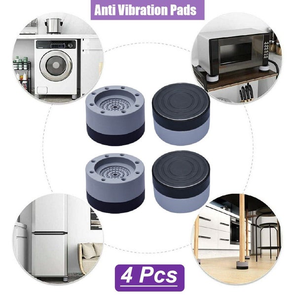4Pcs Washing Machine Dryer Base Foot Pads Shock Mat *Local Buy* Carousel 1