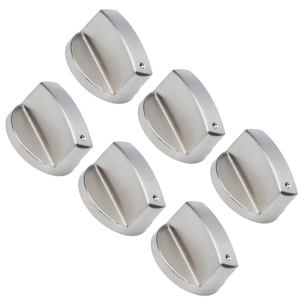 6Pcs 8mm Rotate Knob Zinc Alloy Control Knob Replacement for Kitchen Carousel 1