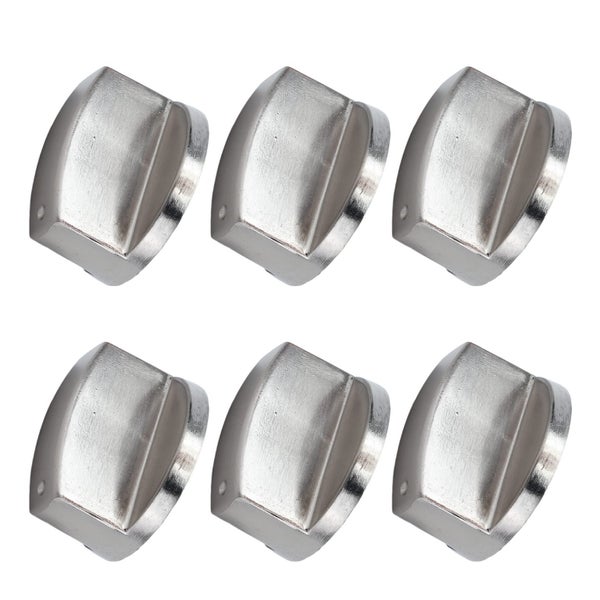 6Pcs 8mm Rotate Knob Zinc Alloy Control Knob Replacement for Kitchen Carousel 3
