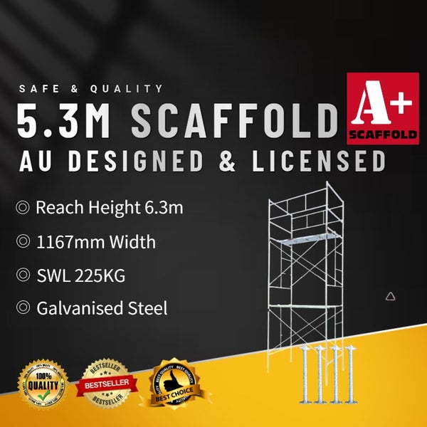 5.3m scaffold w/ feet and handrail Carousel 1