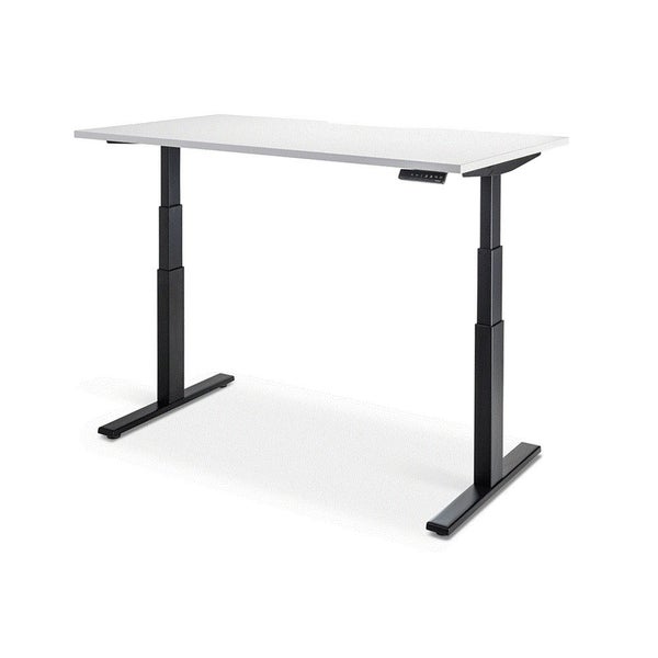 Enhance 1800mm x 800mm Electric Standing Desk - Black / White, Height Adjustable Carousel 1