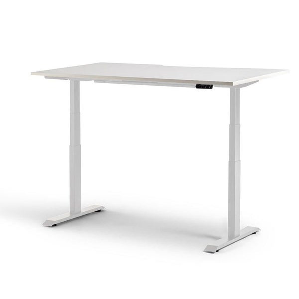 Rise 1500mm x 800mm Electric Height Adjustable Desk - White / White Carousel 1