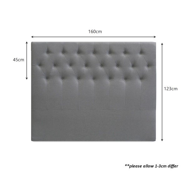 Queen Headboard Charcoal Carousel 6