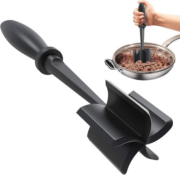 Meat Chopper, Ground Beef Masher, Heat Resistant Meat Masher For Hamburger Meat, Carousel 1