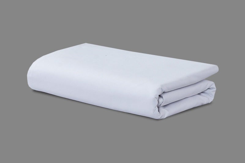 Luxury Hotel Experience 155GSM Percale White Flat Sheet - King Carousel 1