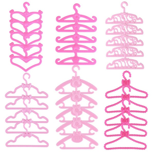 60pcs Barbie Doll Cloth Coat Hangers i2111HP0 Carousel 1