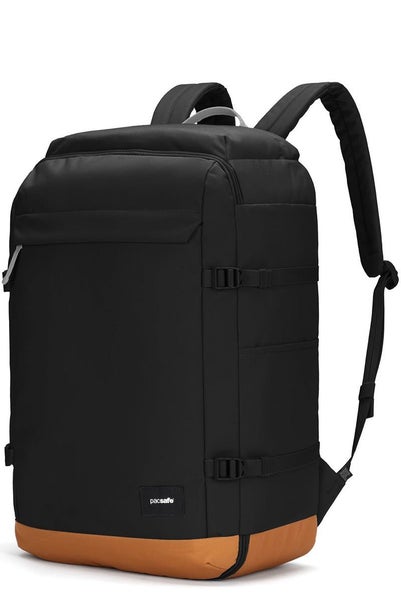 Pacsafe GO 44L Anti-Theft Recycled Carry-On Backpack Jet Black Carousel 1