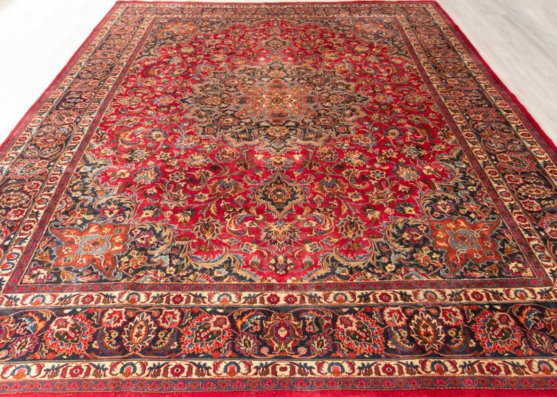 Vintage Khorasan Hand-Knotted Wool Persian Rug (Size: 295 X 390 CM) Carousel 1