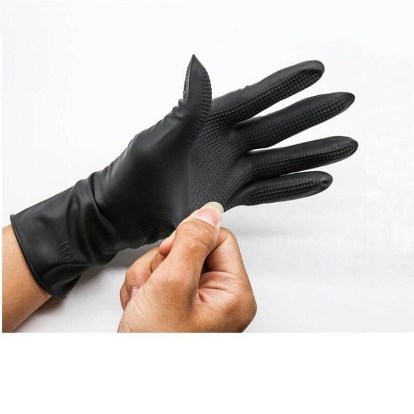 Heat-resistant Latex Hair Dye Gloves Salon Carousel 2