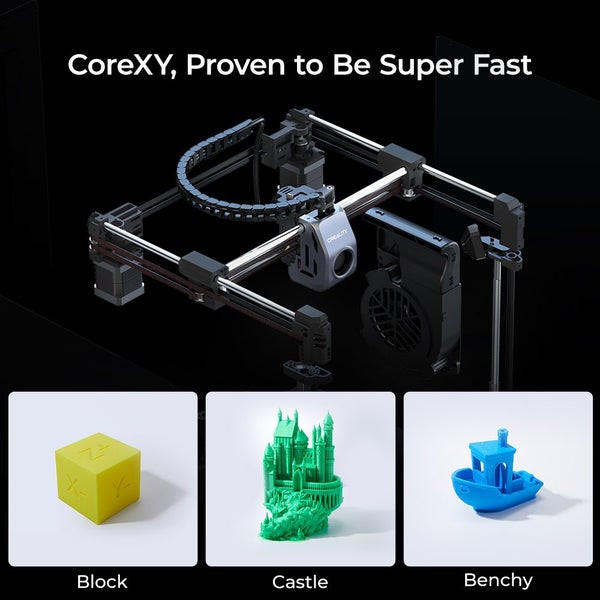 Creality K1C 3D Printer, AI Camera, Direct Extruder, Air purifier, Tri metal Carousel 12