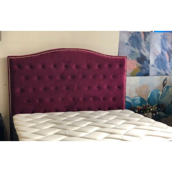 Washington King headboard in Wine Red Velvet color $359 Carousel 1