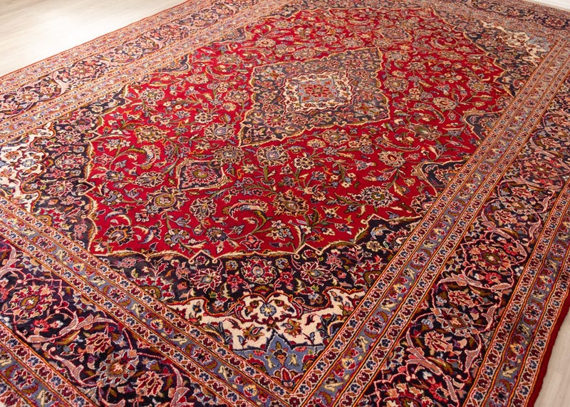 Vintage Kashan Hand-Knotted Wool Persian Rug (Size: 290 X 400 CM) Carousel 2