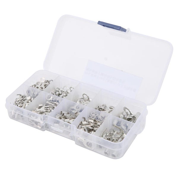 320Pcs Terminal Connector Ring U Type Brass Multi Size Electric Wire Crimp Carousel 1