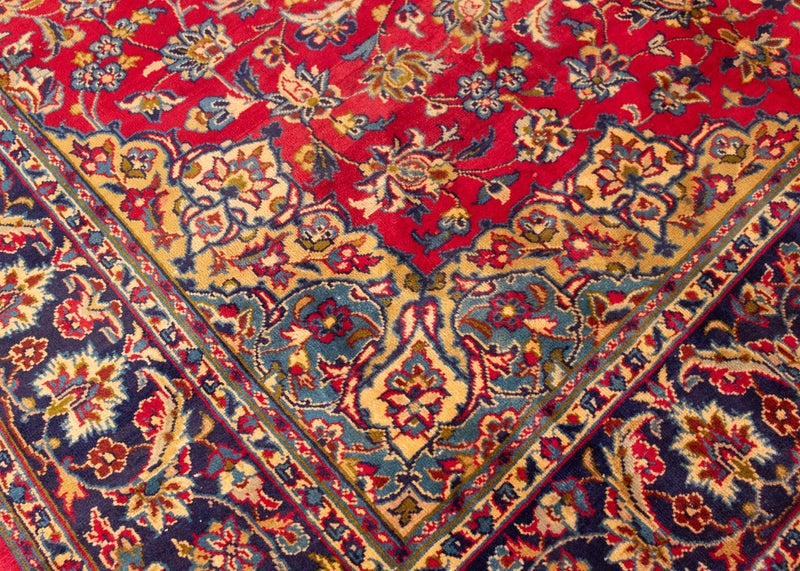 Vintage Sabzevar Hand-Knotted Wool Persian Rug (Size: 255 X 365 CM) Carousel 8