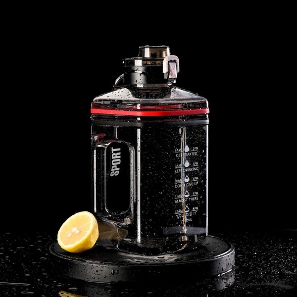 2.2L Large Capacity Portable Water Bottle-Black Carousel 2