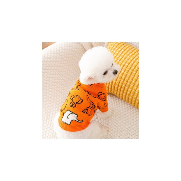 Autumn Winter Warm Knitted Sweater Cat Dog Outfit Carousel 5