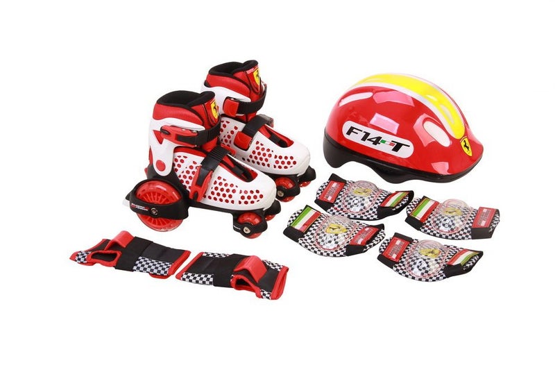 Licensed Ferrari roller skates Combo White Carousel 1
