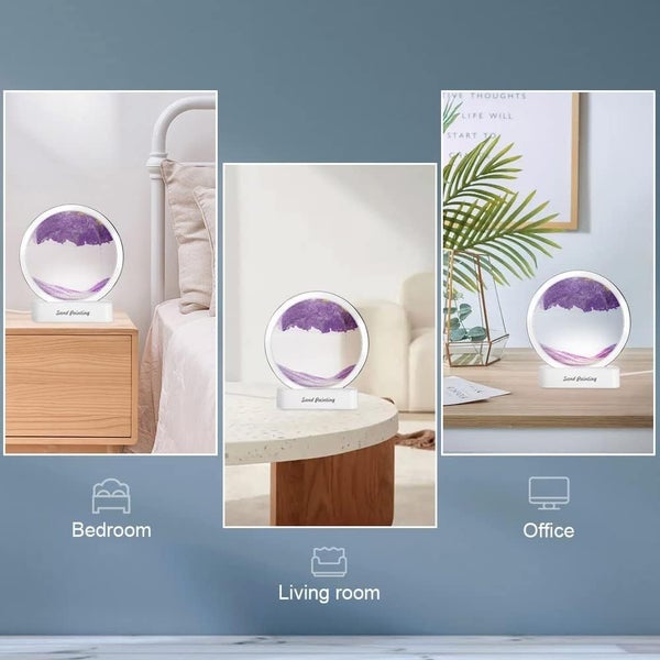 Night Light Bedside Lamp Moving Sand Art Lamp picture Carousel 9