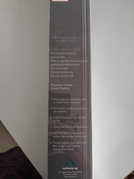 Roman blind. Stone colour. Carousel 2