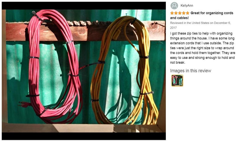 Brand New Havey Duty 250Pcs Zip Ties Neylon Cable Ties *Clearance* Carousel 2