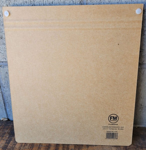 FileMaster 10x11" Computer binder (two piece) for Line flow paper Carousel 2