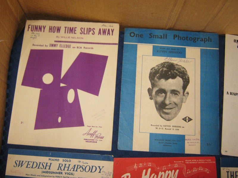 16 x Retro 1950s - 60s ? Music Sheets Pop Country Easy Listening etc Carousel 2