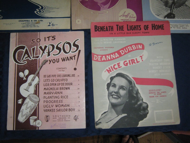 16 x Retro 1950s - 60s ? Music Sheets Pop Country Easy Listening etc Carousel 9