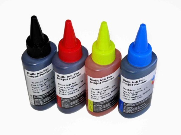 Epson Compatible Dye Refill Ink 100ml x 4 Bottles for 73N 220 etc Carousel 2