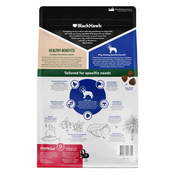 BlackHawk Healthy Benefits Dental Dog Food 2KG Carousel 2