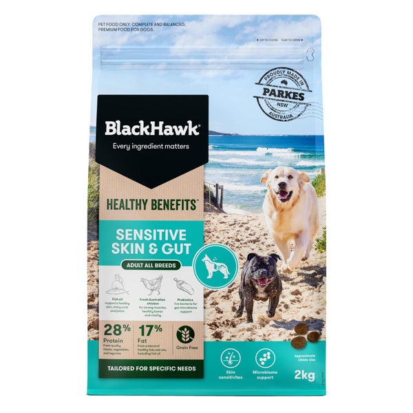 BlackHawk Healthy Benefits Sensitive Skin & Gut Dog Food 2KG Carousel 1