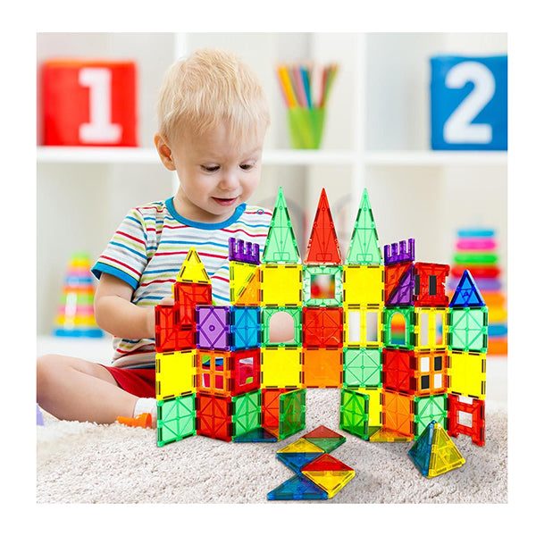 Kids Magnetic Tiles Blocks Building Educational Toys Children Gift Play Carousel 7