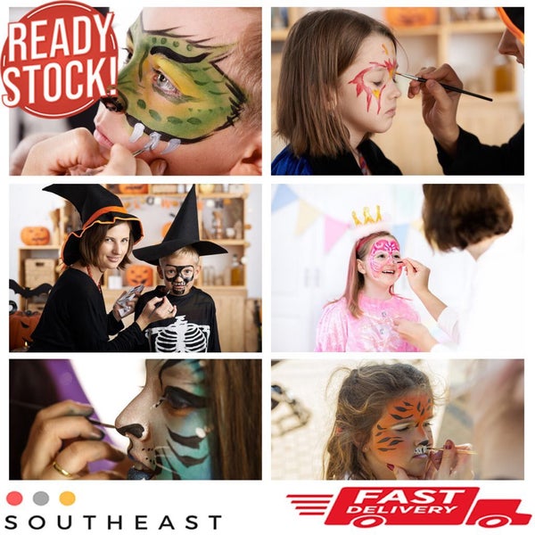 7 Color Water Base Face Body Painting Makeup Anime Cosplay Cosmetics Carousel 2