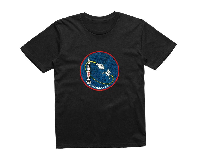 Reality Glitch NASA Apollo 9 Mission Crew Badge Logo Kids T-Shirt Carousel 1