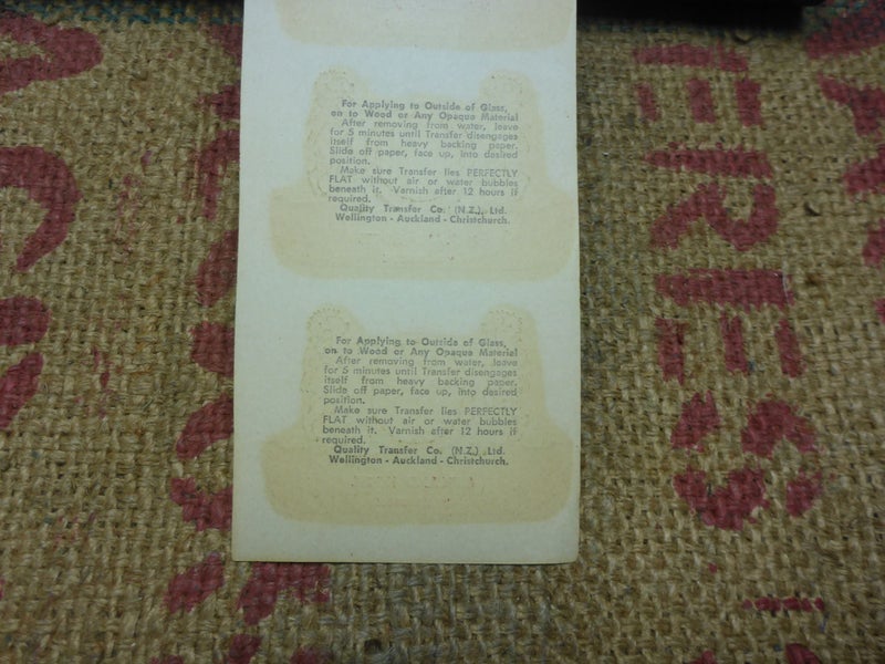 Old Vintage Unused NZB NZ Breweries Midland Hotel Beer Flagon Label Wellingtonx4 Carousel 6