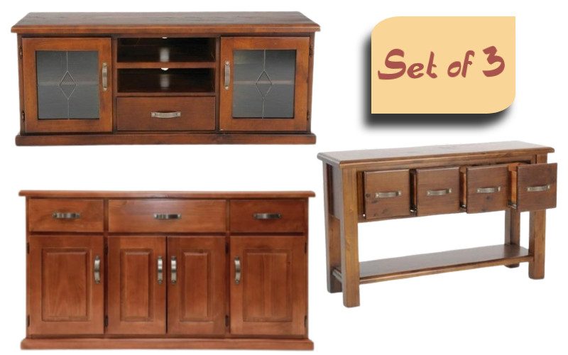 Buffet Table | Hall Table | TV Unit | Set of 3 Carousel 1