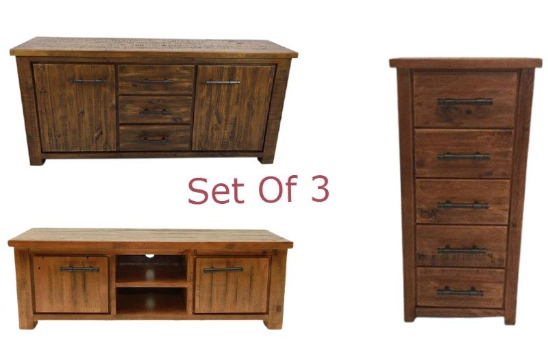 Buffet Table| TV Unit | Slimboy | Set of 3 Carousel 1