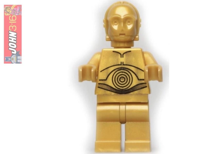 AWESOME LEGO STAR WARS MINIFIGURE - C-3PO (PEARL GOLD) Carousel 1