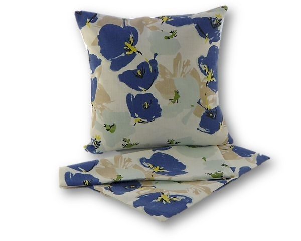 Cushion Covers -Blue Flower (Set of 2) Carousel 1