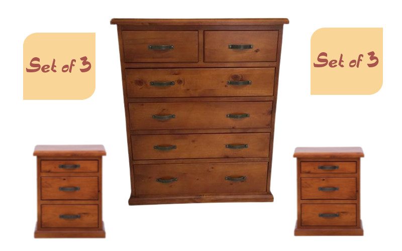 Tallboy | Bedside Table - Set of 3 Carousel 1